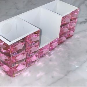 NWT BEBE PINK BLING STATIONERY HOLDER